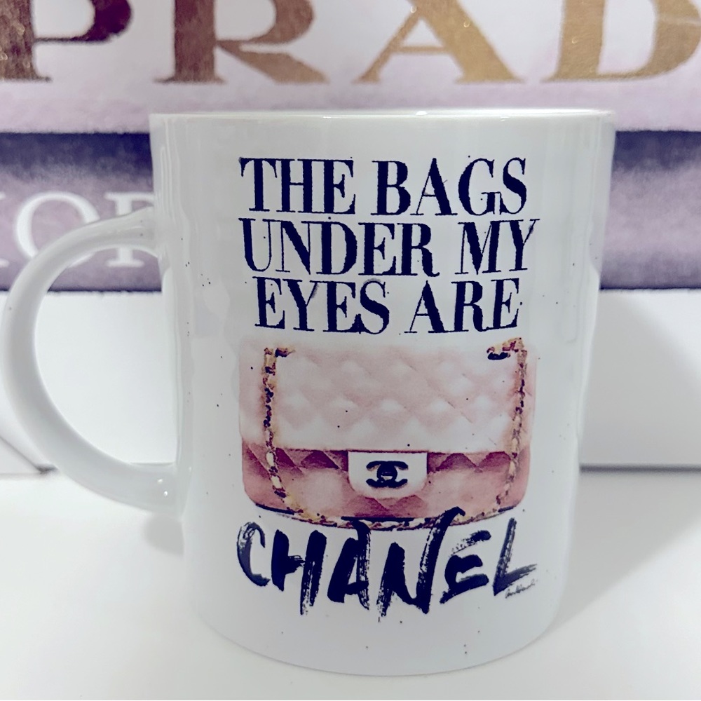 NWT  These Bags Under my Eyes are Chanel Purse Mug